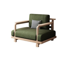 Scandinavian style olive green couch