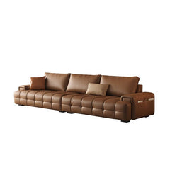 Victorian Mocha Floor Sofa in a stylish living room