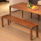 Victorian Sepia Walnut Wood Sitting Bench in living room