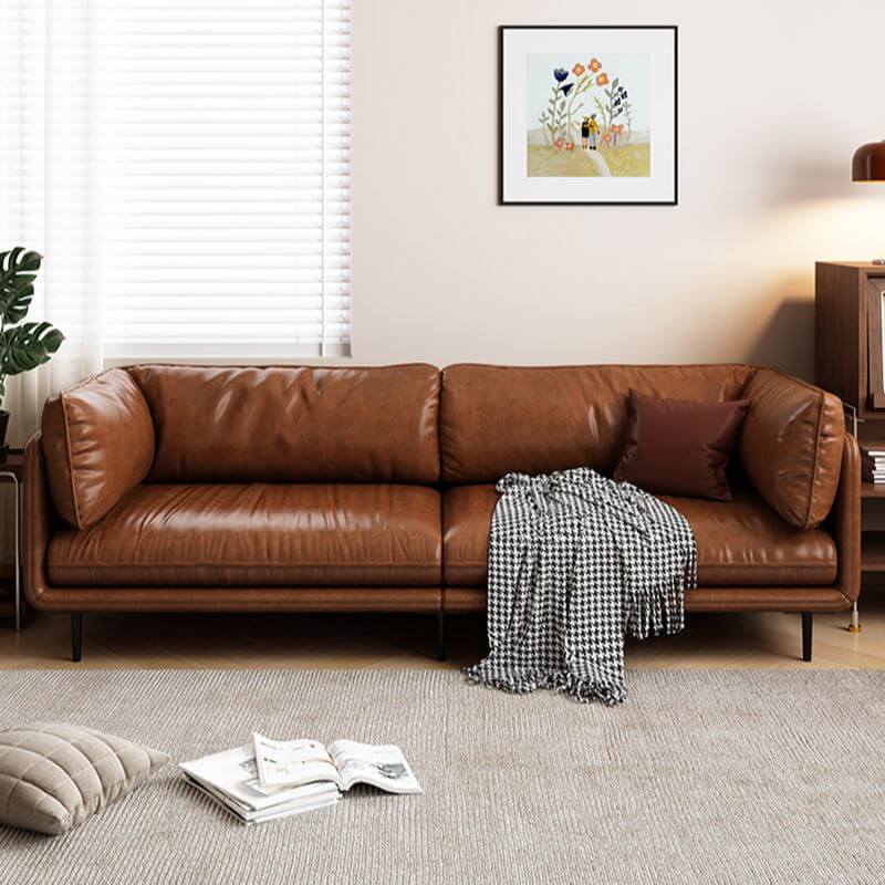 victorian-brown-sofa-couch-front-view メイン画像