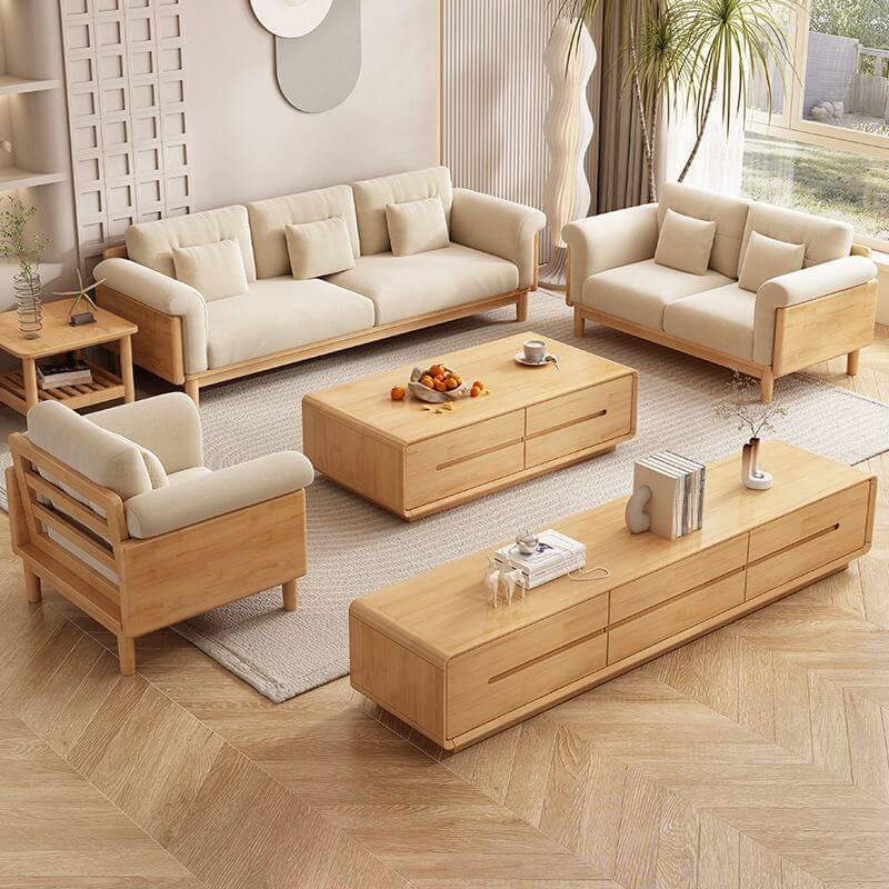 Victorian Style Sofa Couch with Flared Arms Hauptbild