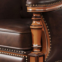 Close-up of upholstery on vintage sofa