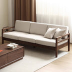 Mid-Century Modern Off-White Sofa