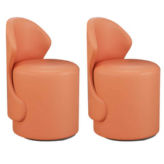 White upholstered vanity seat with wood frame