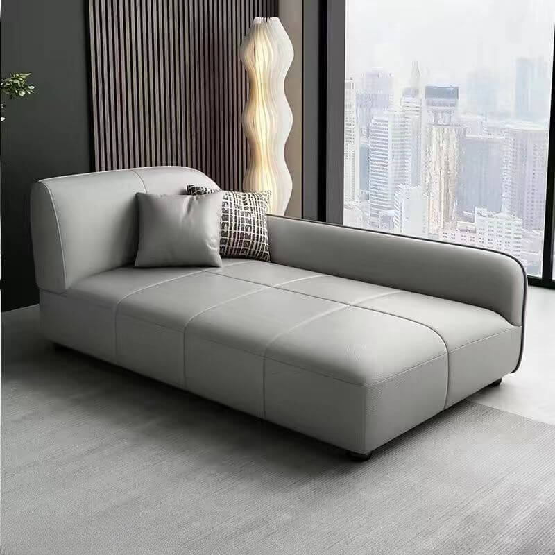 detached installation chaise lounge with pillows