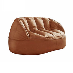 water resistant faux leather bean bag chair being used