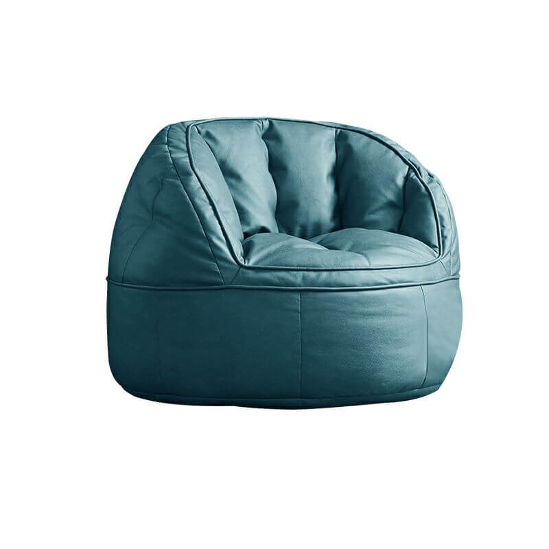 water resistant faux leather bean bag chair front view Main image