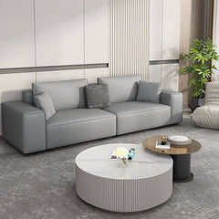 modern sofa with storage open