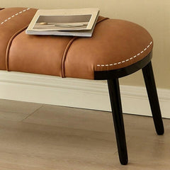 modern brown pouf for footrest