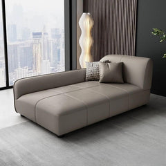 Elegant light gray chaise lounge chair