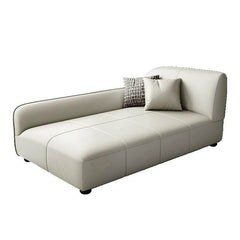 Elegant light gray chaise lounge chair