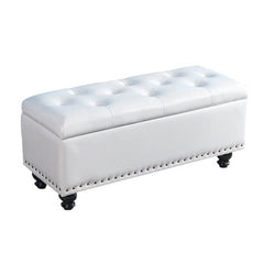 Water-resistant storage ottoman in stylish design