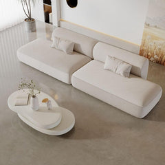 Elegant white sofa in stylish décor