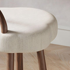 comfortable vanity stool with solid pattern