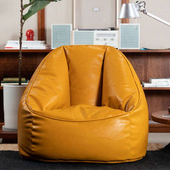 Living room with stylish bean bag chair