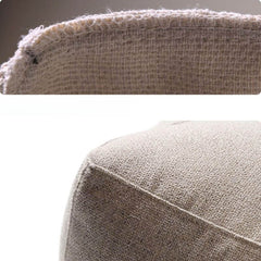 Cotton and linen fabric detail of bean bag chair