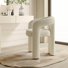 Comfortable vanity stool with back support