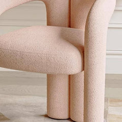 Modern pink upholstered stool