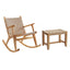 Side View of Wood Front Porch Rocking Chair