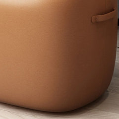 Brown stool in a modern interior