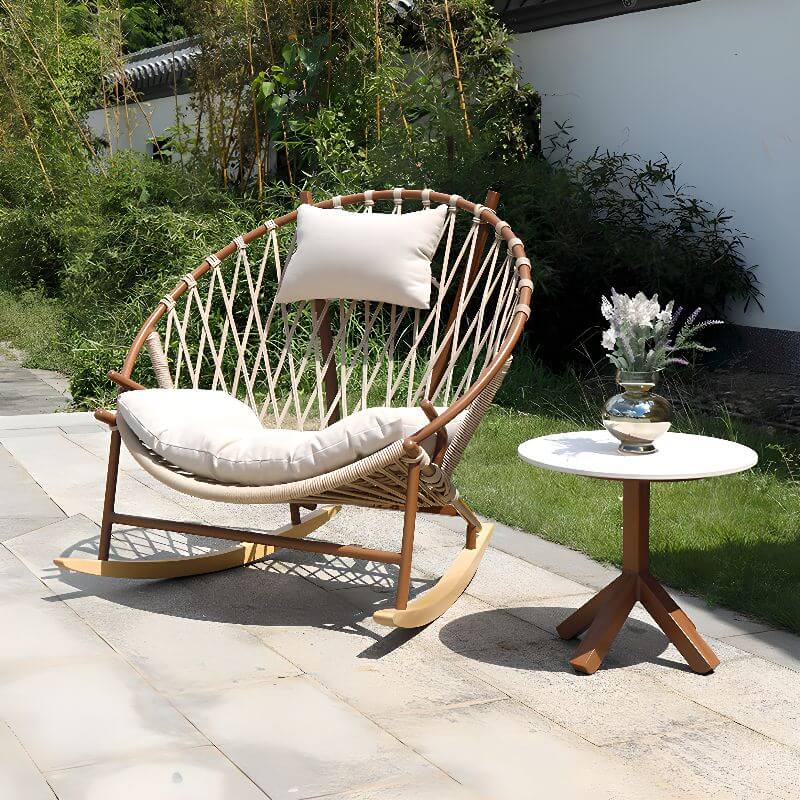 Wood Grain Natural Wood Nursery Recliner front view Main image