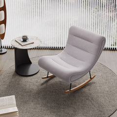 Indoor modern rocking chair in white