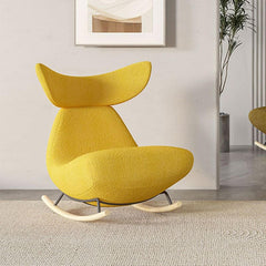 Stylish Yellow Rocking Chair for Living Room