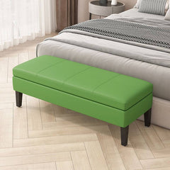 Grey Rectangular Footstool