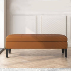 Grey Rectangular Footstool