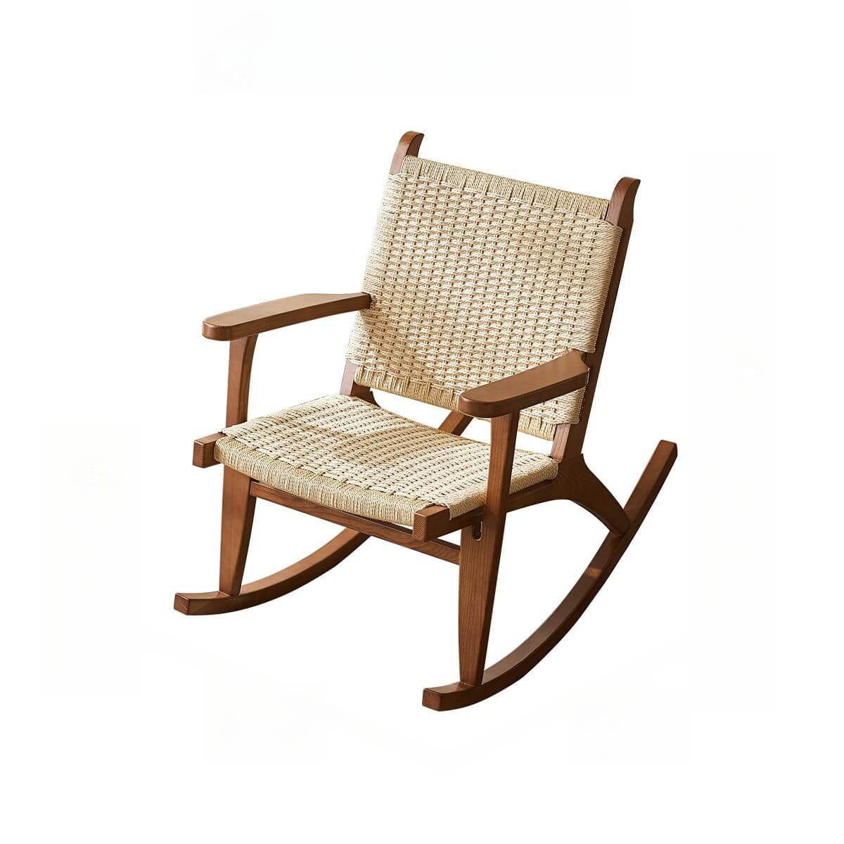 Red oak rocking chair design Imagen principal del producto