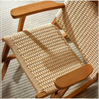 Wooden rocking chair in living room setting