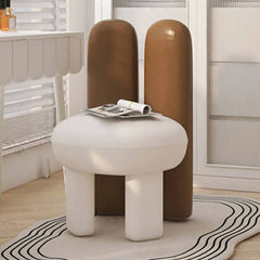 Modern upholstered vanity stool