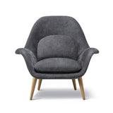 Nordic Modern Single Sofa Lounge Chair With Ottomans and Velvet Fabric Cushion