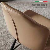 Dining Chair High Back Upholstered Leather Nordic Dining Chair Set of 2