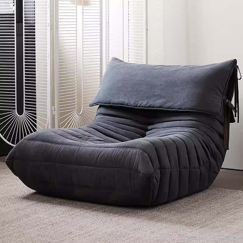 Burnt Caterpillar single lounge chair with Togo sofa design, perfect for modern living spaces