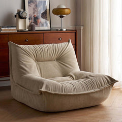 Elegant Single Sofa Soft Recliner with cat ear design detail