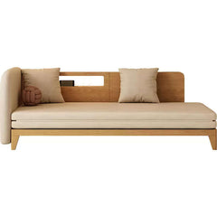 Contemporary Pull Out Sofa Bed with Wood Frame and USB Charging Functionality