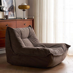 Elegant Single Sofa Soft Recliner with cat ear design detail