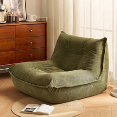 Elegant Single Sofa Soft Recliner with cat ear design detail