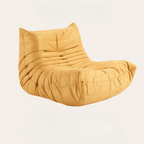Kids' suede furry caterpillar lounge chair and single Togo sofa available in multiple colors