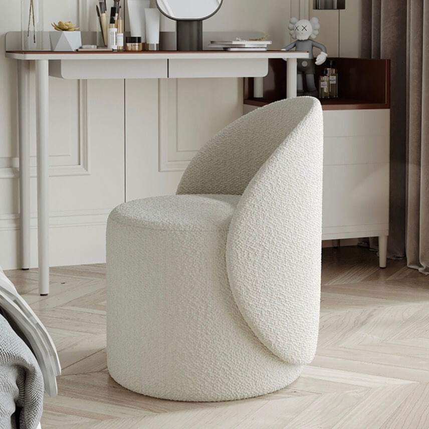 Nordic White Boucle Chair