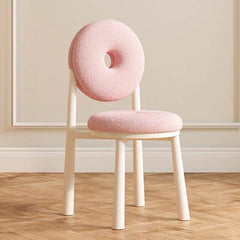 Fashionable boucle sherpa side chair