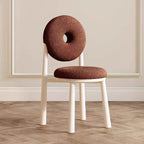 Fashionable boucle sherpa side chair