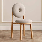 Fashionable boucle sherpa side chair