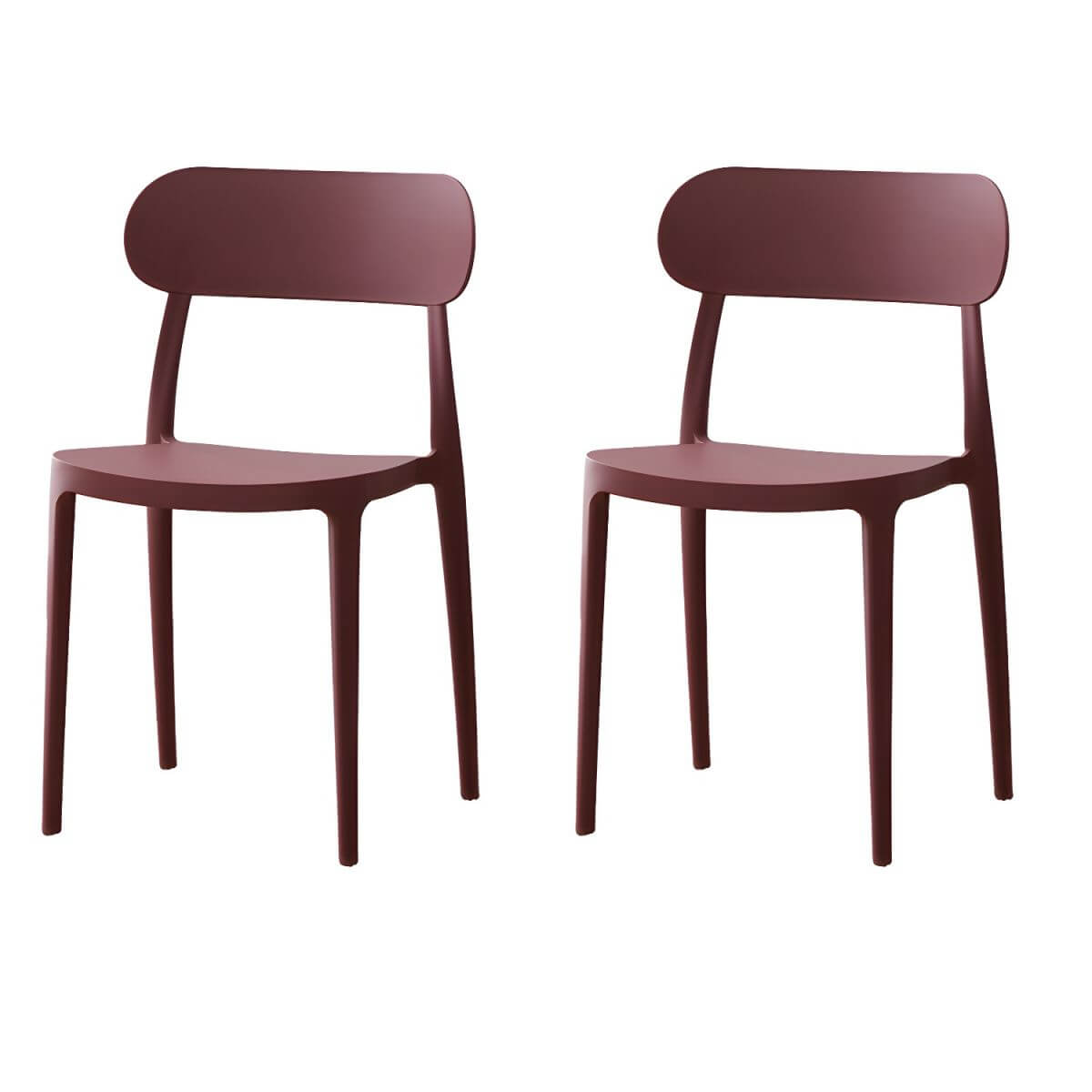 Modern Scandinavian dining chair made of plastic and acrylic, perfect for kitchen and dining areas
