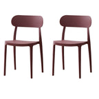 Modern Scandinavian dining chair made of plastic and acrylic, perfect for kitchen and dining areas