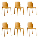 Stackable modern Scandinavian plastic and acrylic chair for kitchen and dining use