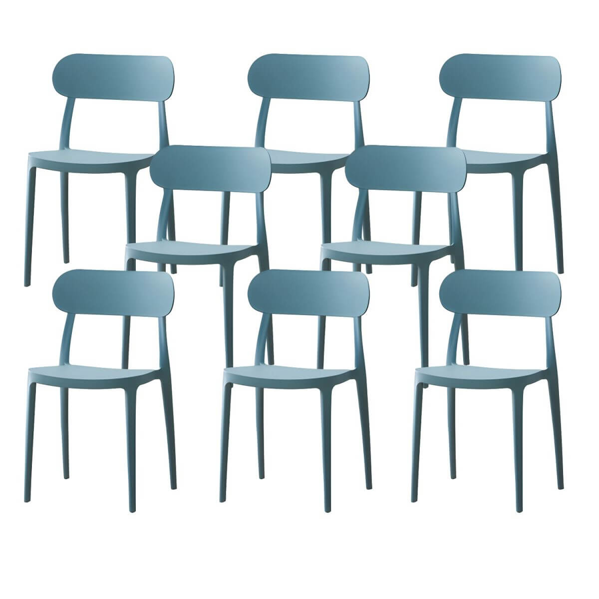 Modern Scandinavian dining chair made of plastic and acrylic, perfect for kitchen and dining areas