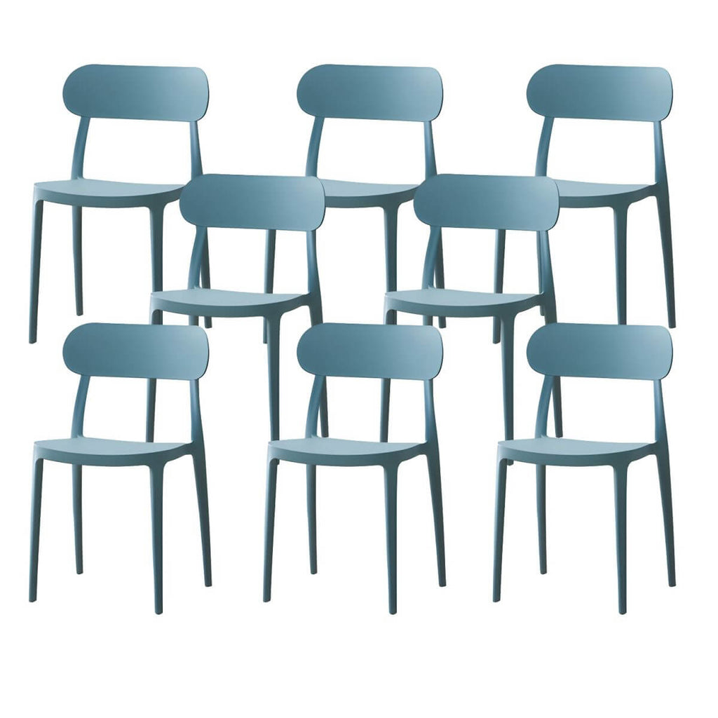 Modern Scandinavian dining chair made of plastic and acrylic, perfect for kitchen and dining areas