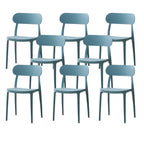 Modern Scandinavian dining chair made of plastic and acrylic, perfect for kitchen and dining areas